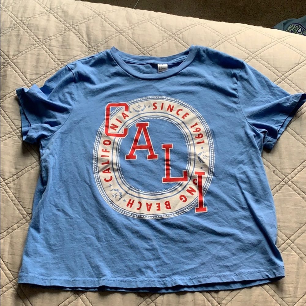 Blue graphic tee